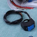 Handlebar switch for motorcycle - lights - blue button